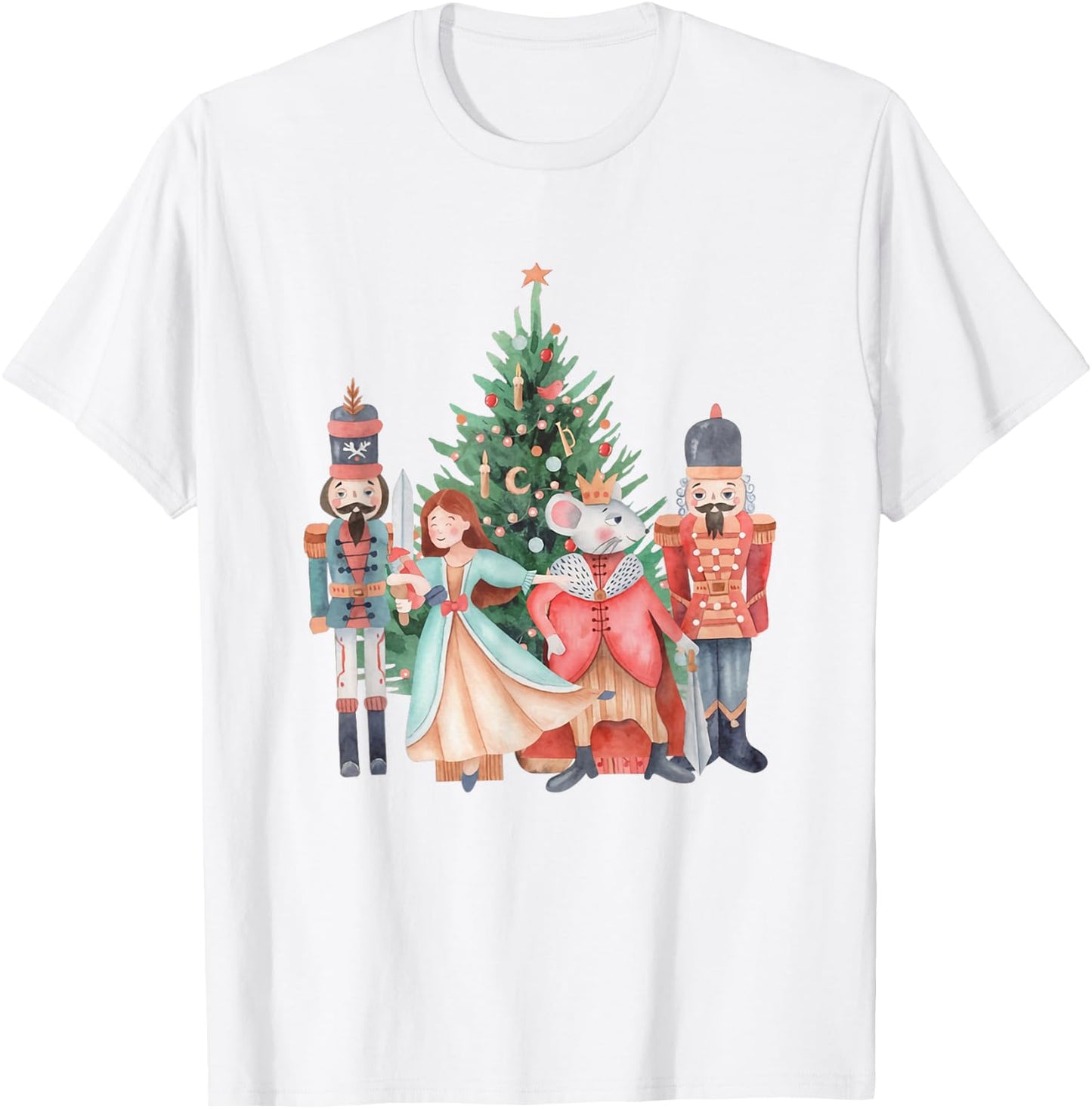 Retro Nutcracker Christmas Sugar Plum Fairy Holiday Women T-Shirt - T-Shirt | White