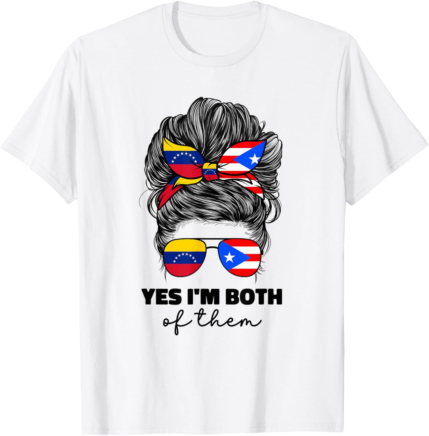 Venezuelan And Puerto Rican Rico Venezuela Flag Girl Women T-Shirt - T-Shirt | White