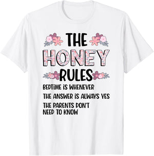 Honey Grandma Rules Honey Grandmother T-Shirt - T-Shirt | White