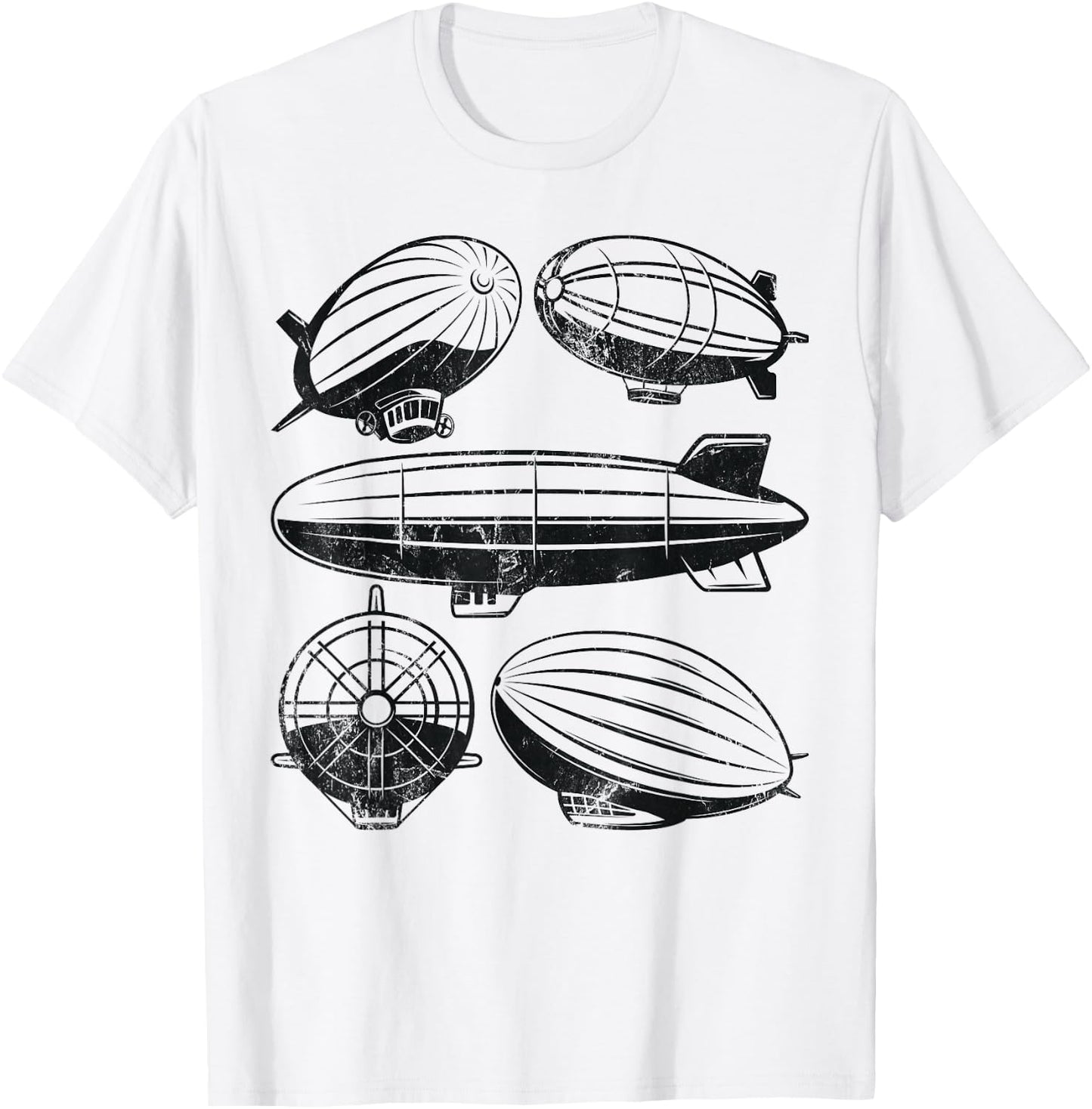 Zeppelin Dirigible Airship Blimp Zepplin Lover T-Shirt - T-Shirt | White