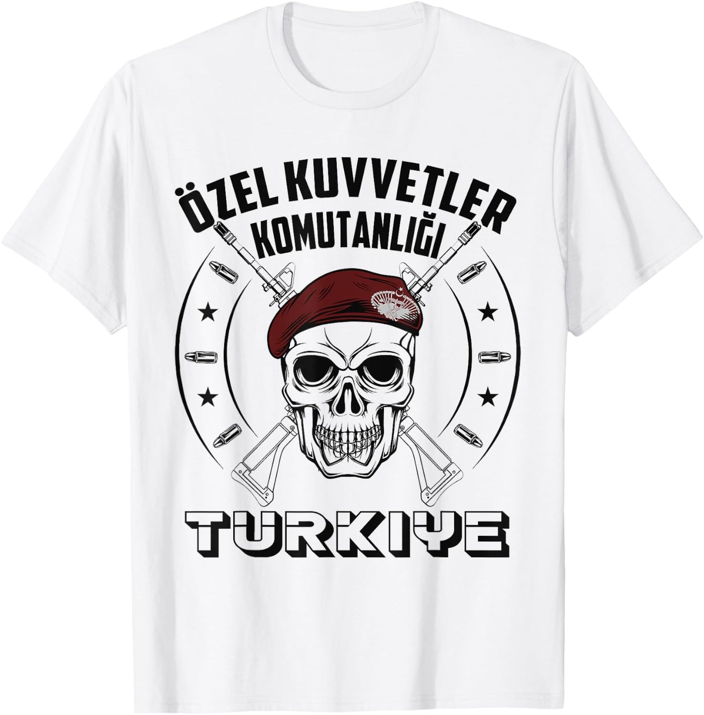 Turkish Special Force Özel Kuvvetler Komutanligi Military T-Shirt - T-Shirt | White