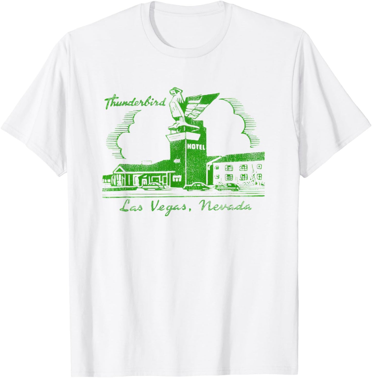 Thunderbird Las Vegas Hotel Casino Retro Vintage T-Shirt - T-Shirt | White