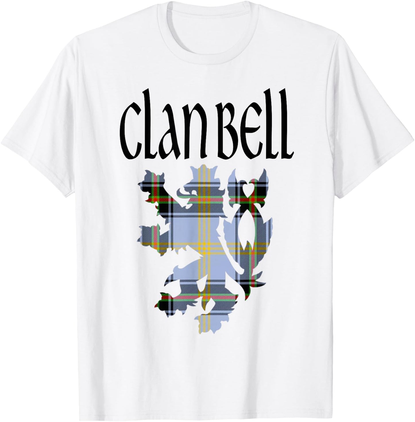 Clan Bell of the Borders Tartan Scottish Family Name Pride T-Shirt - T-Shirt | White