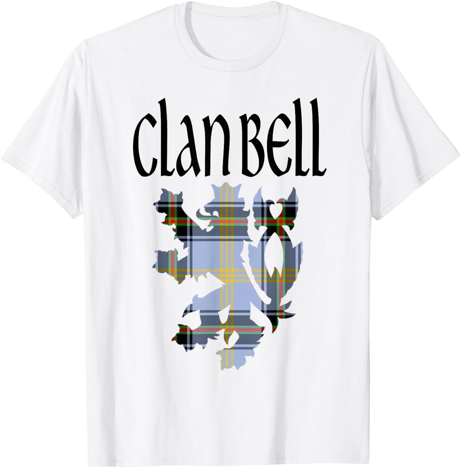Clan Bell of the Borders Tartan Scottish Family Name Pride T-Shirt - T-Shirt | White