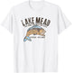 Lake Mead National Recreation Area Retro Fish T-Shirt - T-Shirt | White