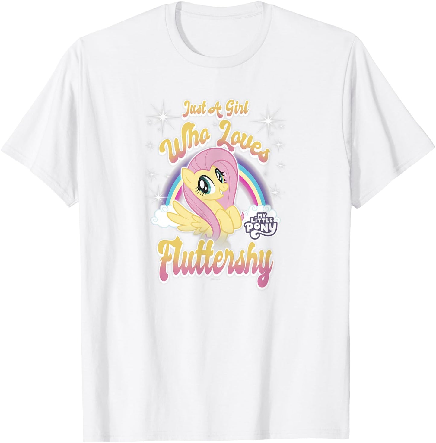 My Little Pony: Friendship Is Magic Girl Loves Fluttershy T-Shirt - T-Shirt | White