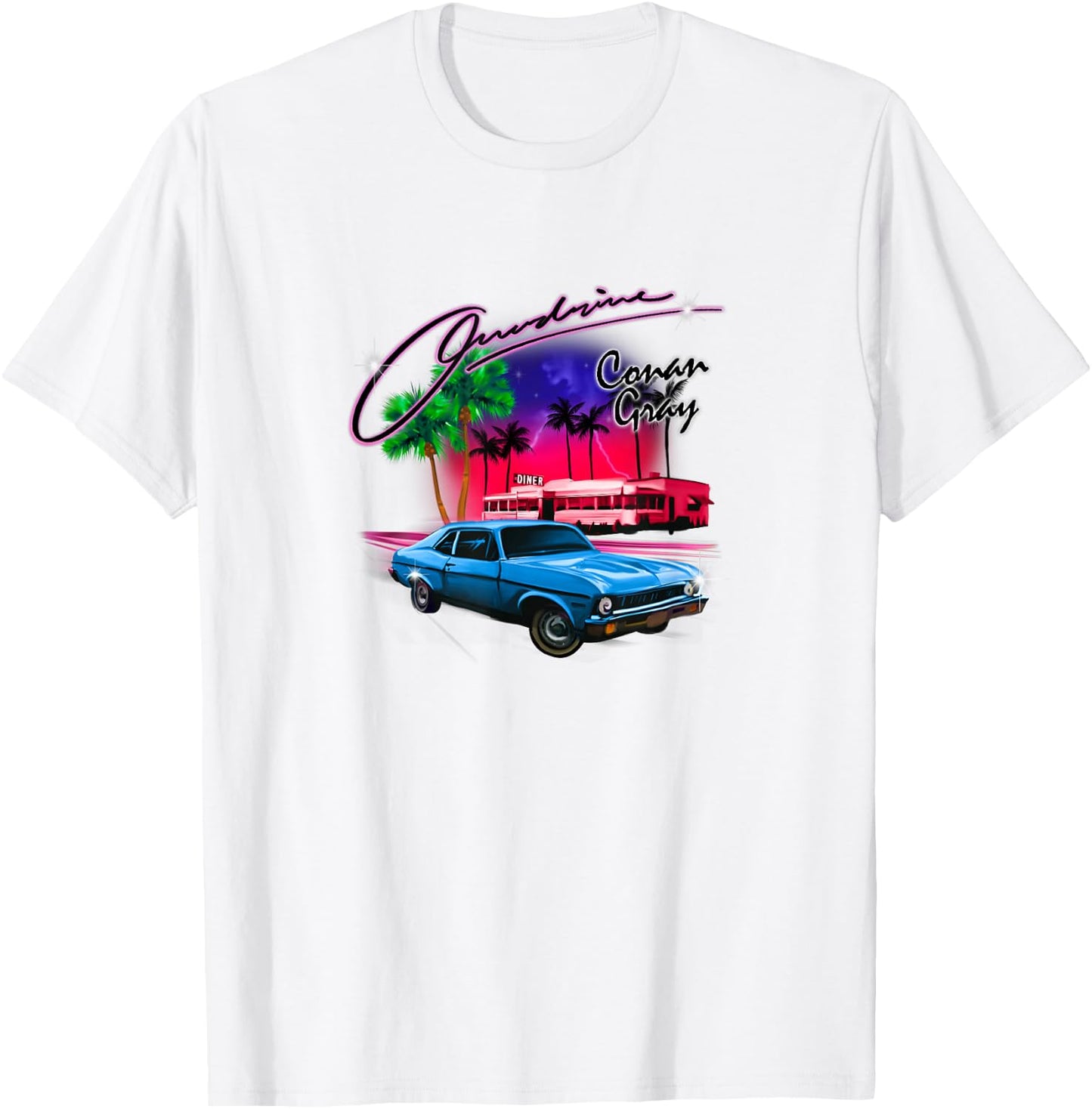 Official Conan Gray Overdrive T-Shirt - T-Shirt | White