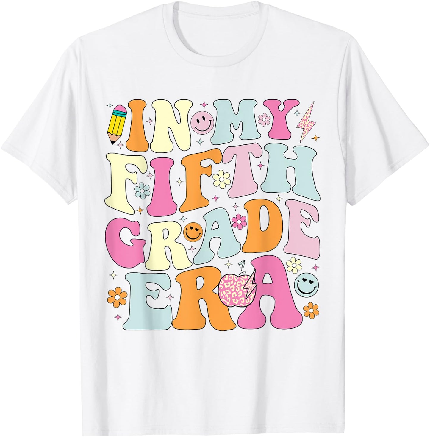 In My Fifth Grade Era 5th Grade Era Teacher Back to School Women Girls Kids T-Shirt - T-Shirt | White