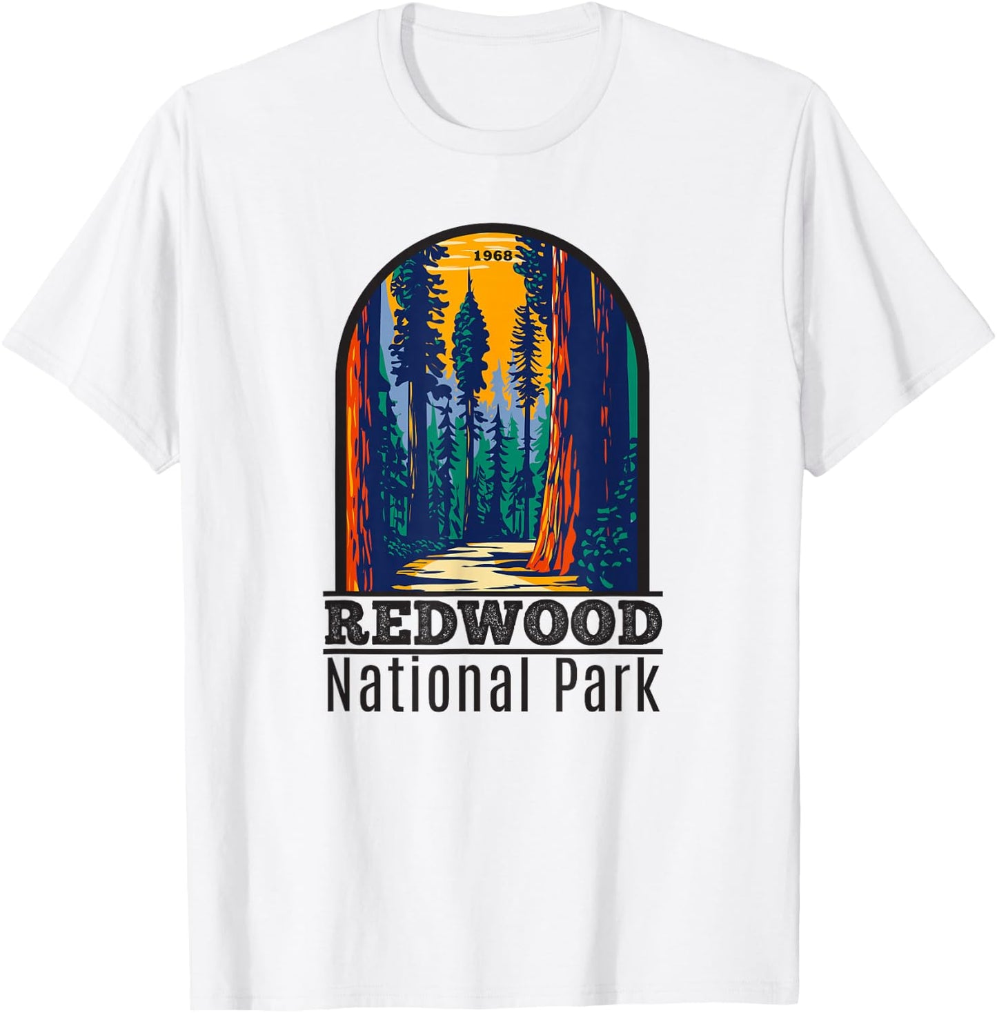Redwood National Park Vintage Small T-Shirt - T-Shirt | White
