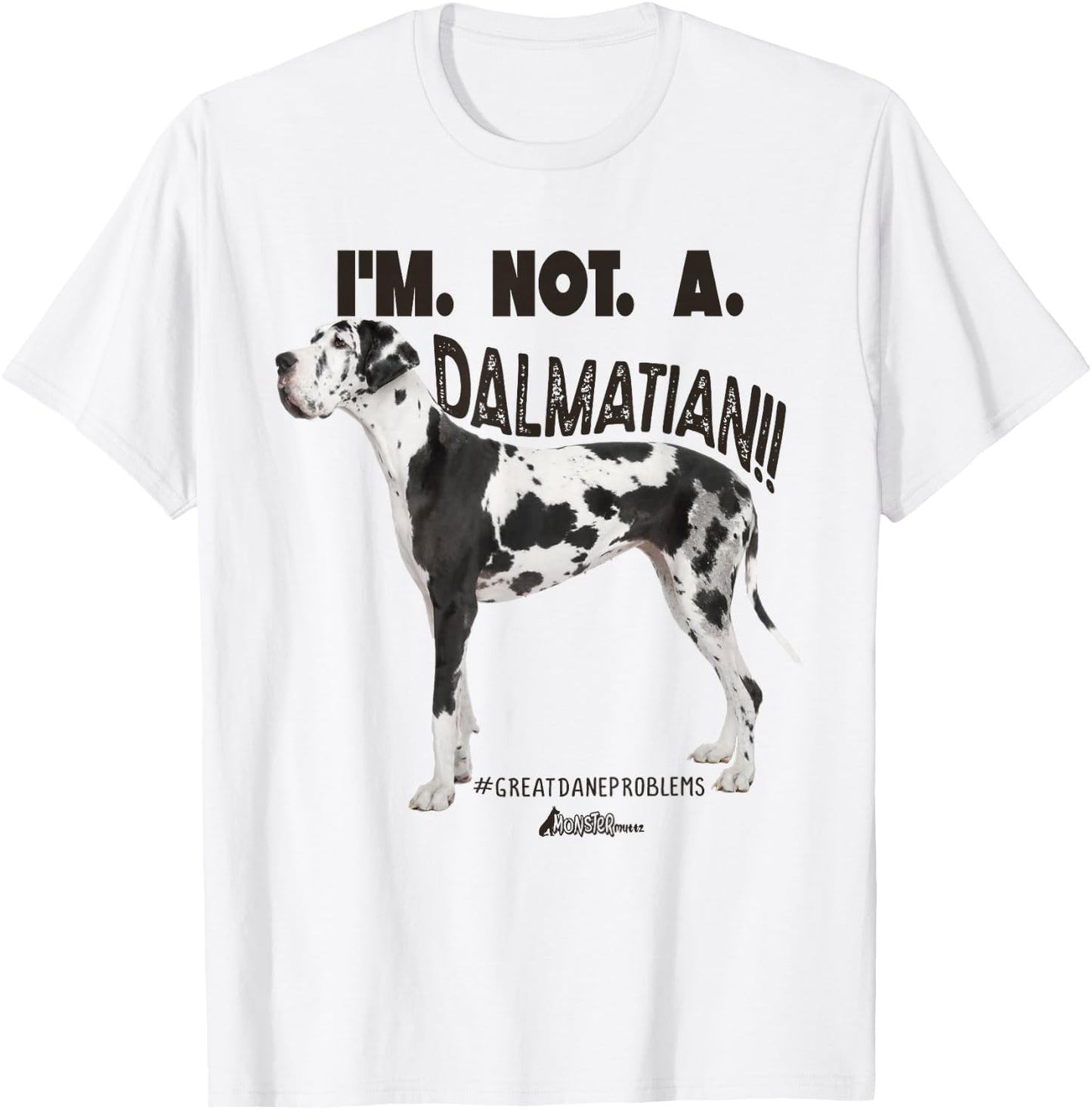 Great Dane Dad Coffee Funny Dog Top Giant Dog Breed T-Shirt - T-Shirt | White