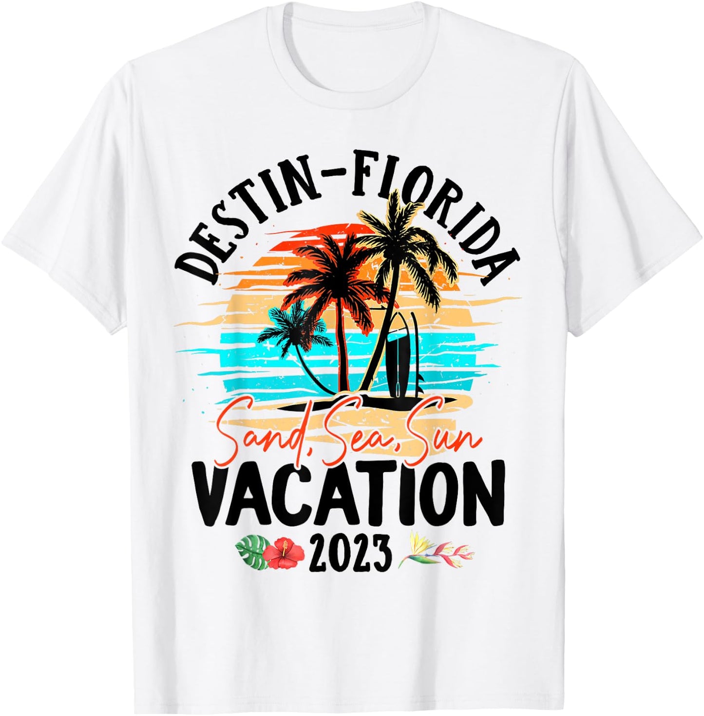 Destin Florida Vacation 2023 Matching Family Group T-Shirt - T-Shirt | White