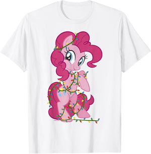 My Little Pony: Friendship Is Magic Pinkie Pie Lights T-Shirt - T-Shirt | White