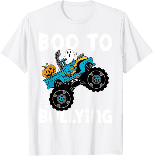 Boo Too Bullying Unity Day Halloween Orange Kids Men Women T-Shirt - T-Shirt | White
