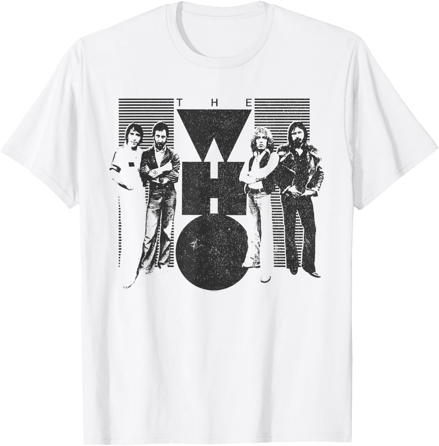 The Who Official Vintage 70's Black & White T-Shirt - T-Shirt | White