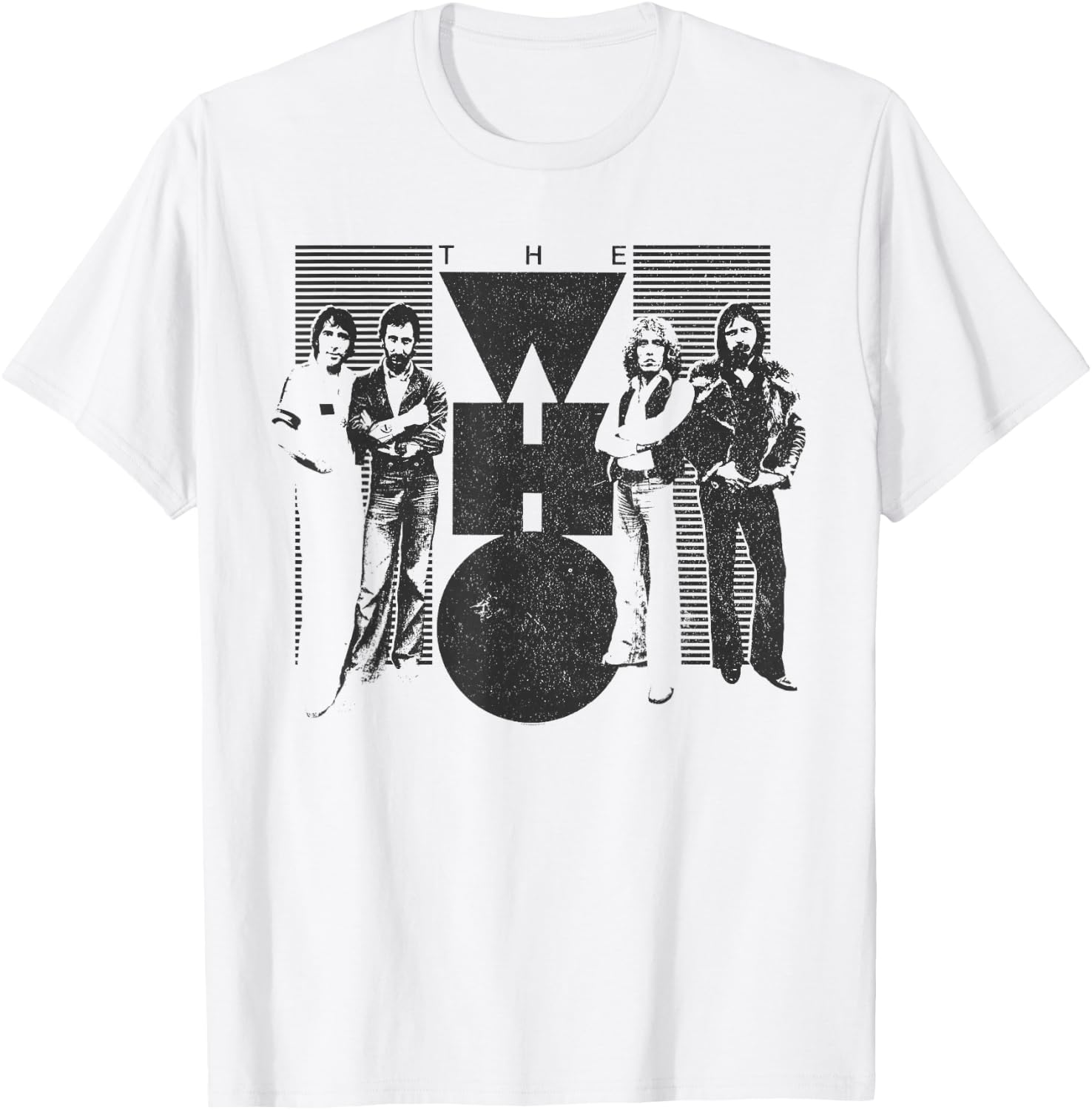 The Who Official Vintage 70's Black & White T-Shirt - T-Shirt | White