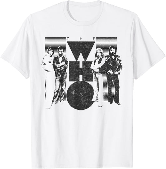 The Who Official Vintage 70's Black & White T-Shirt - T-Shirt | White