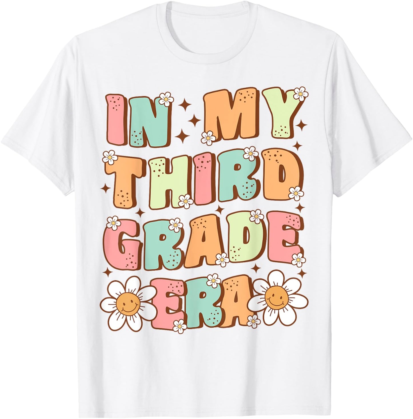 In My Third Grade Era Cute Groovy 3rd Grade Back to School T-Shirt - T-Shirt | White
