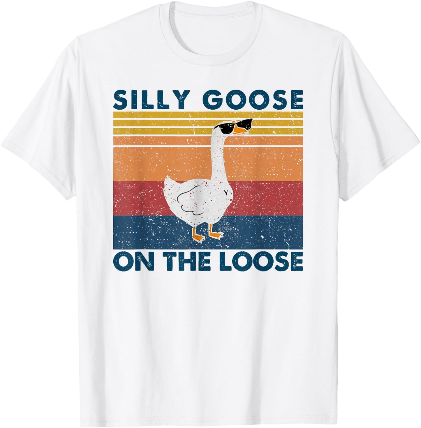 Silly Goose Shirt, Graphic Men, Funny Shirts T-Shirt - T-Shirt | White