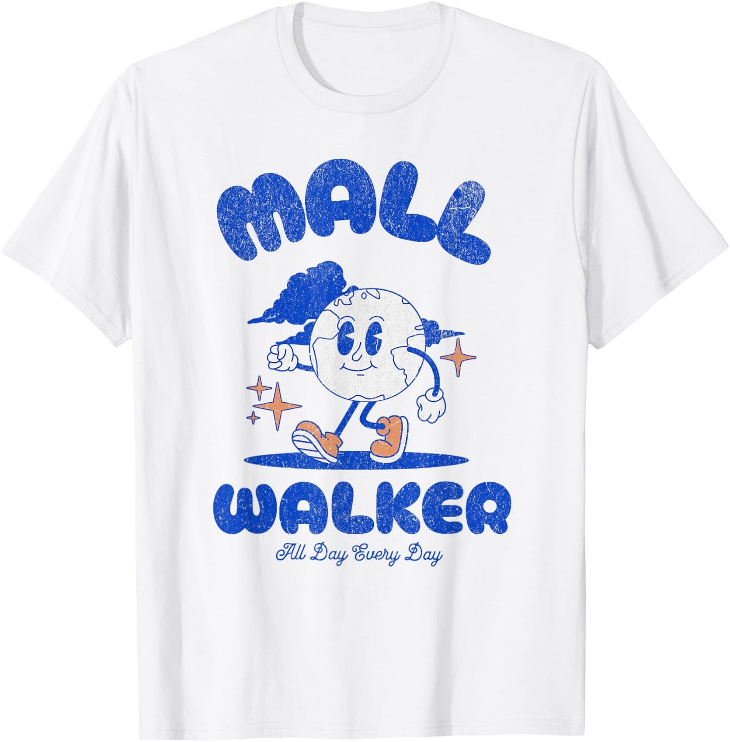 Mall Walker Workout Walking Funny Style T-Shirt - T-Shirt | White