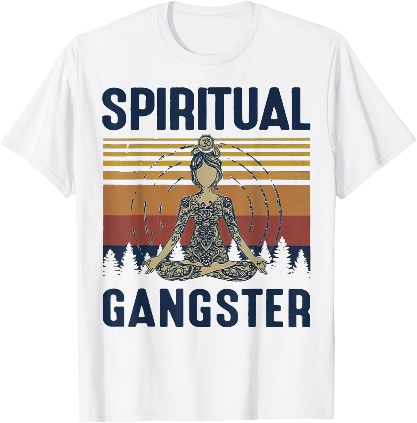 Yoga Girls Spiritual Gangsters Vintage Yoga Lover T-Shirt - T-Shirt | White