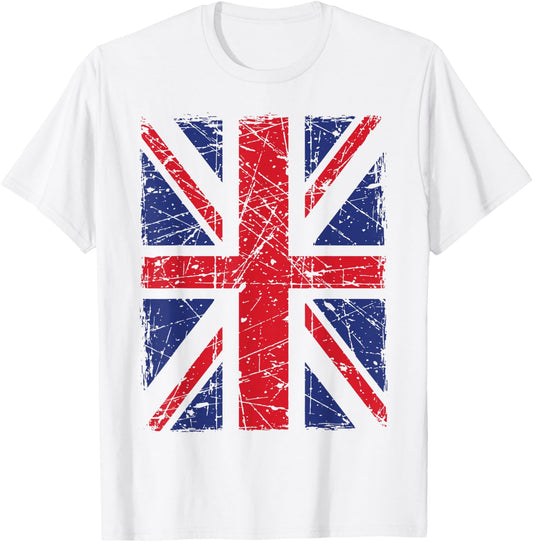 Union Jack, British Flag T-Shirt - T-Shirt | White