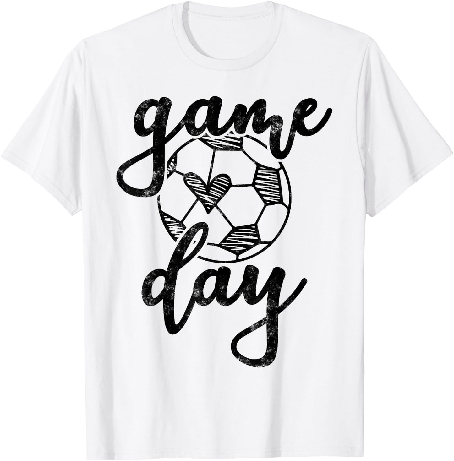 Sports Lover Game Day Soccer Ball T-Shirt - T-Shirt | White