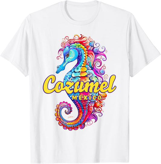 JCombs: Cozumel, Mexico, Seahorse Beach Men Women Kids T-Shirt - T-Shirt | White