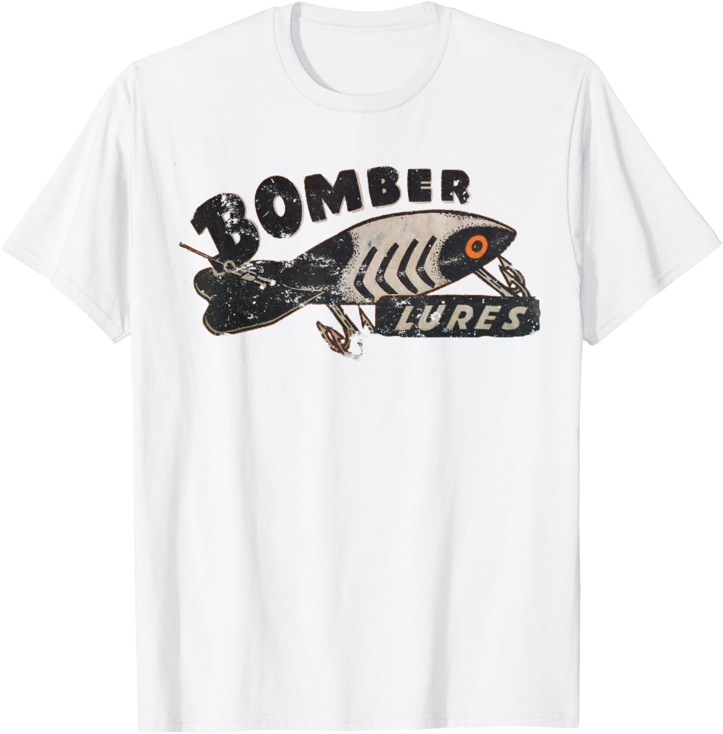 Bomber Lures - Fishing Vintage Lover T-Shirt - T-Shirt | White