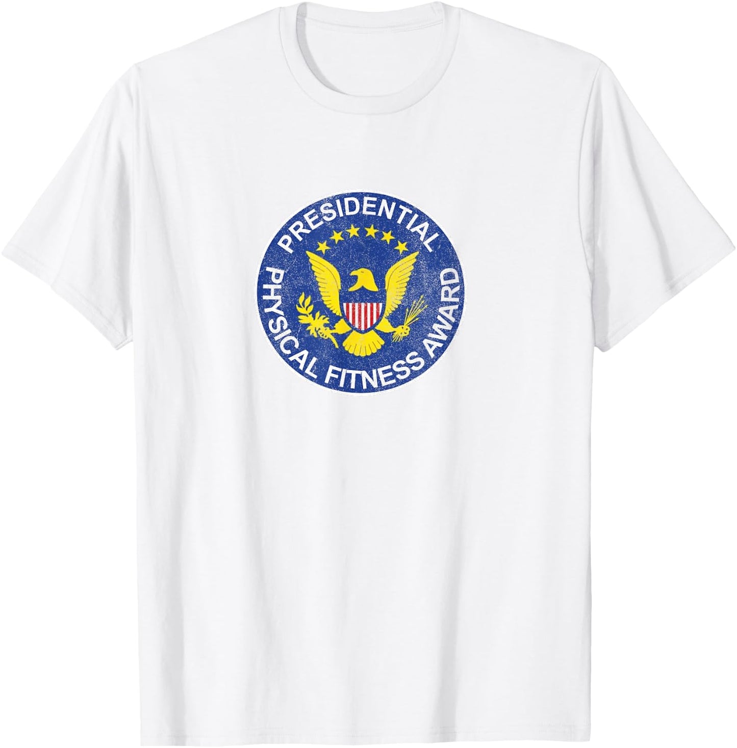 Presidential Physical Fitness Award Retro Old School Classic T-Shirt - T-Shirt | White