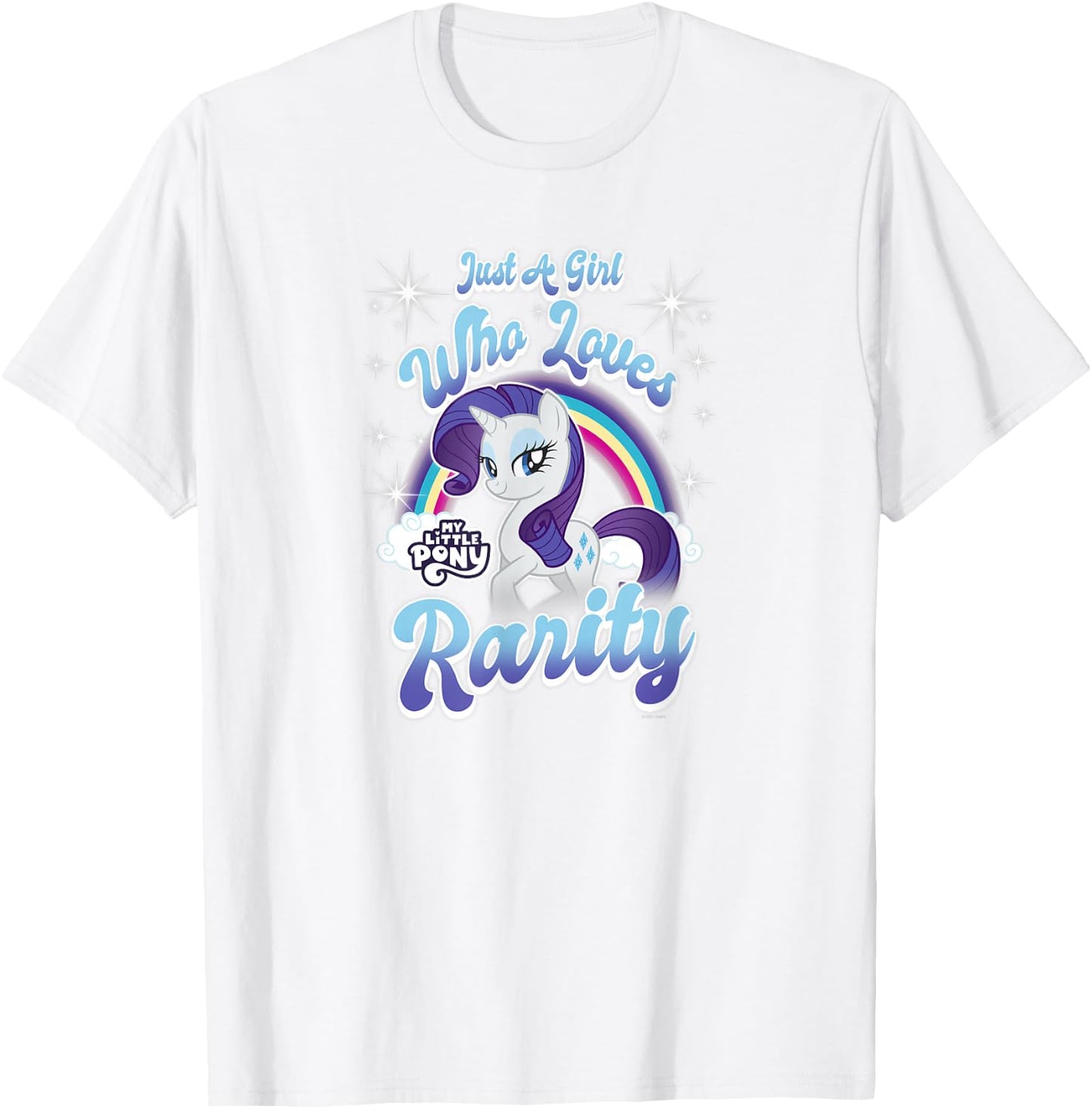 My Little Pony: Friendship Is Magic Girl Who Loves Rarity T-Shirt - T-Shirt | White