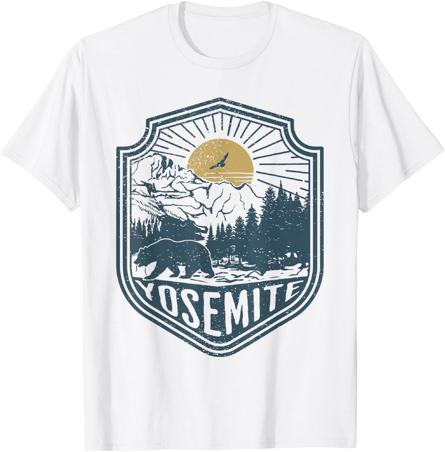 Yosemite National Park T-Shirt - T-Shirt | White