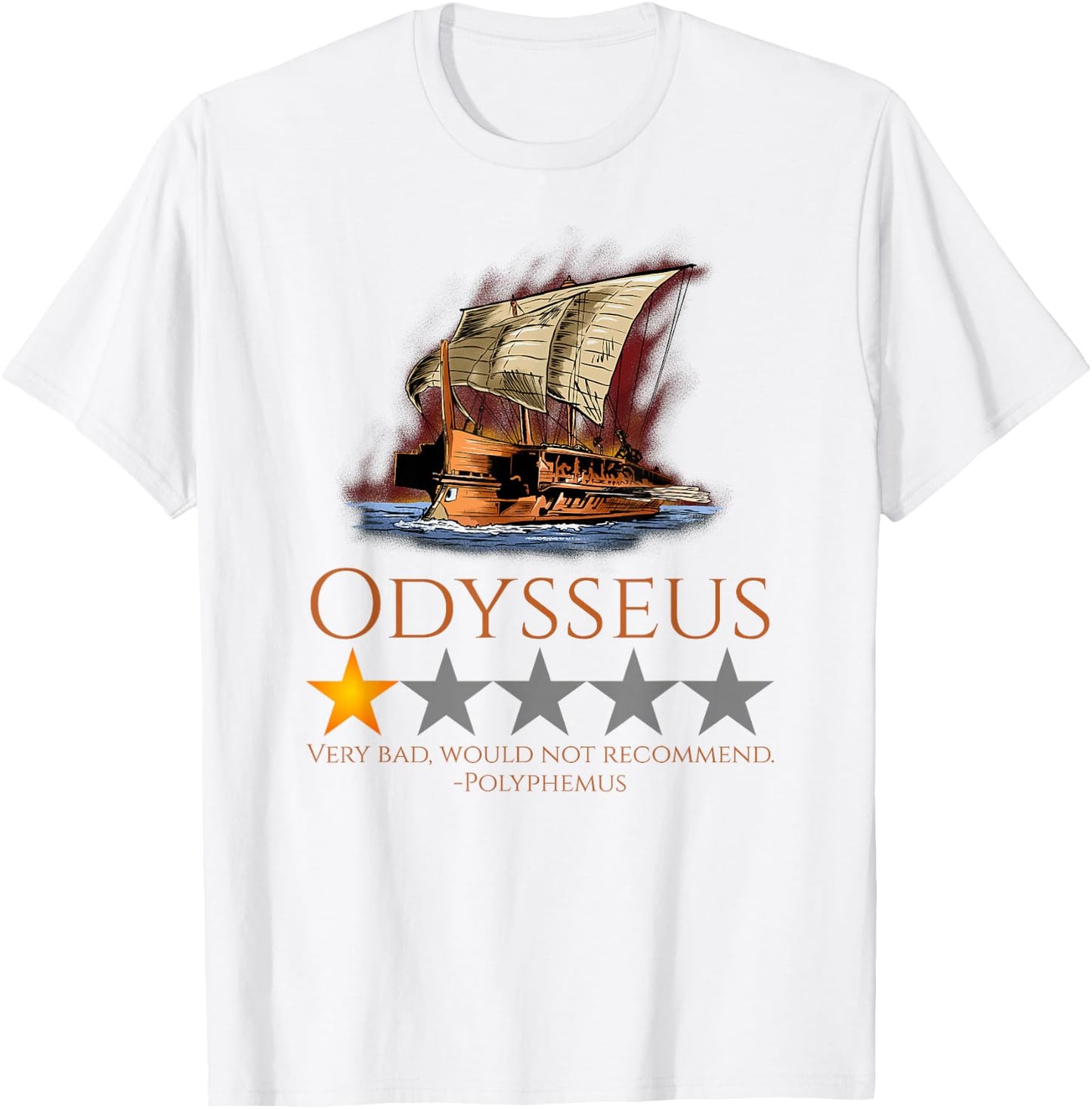 Odysseus - Ancient Greek Mythology Meme - The Odyssey T-Shirt - T-Shirt | White