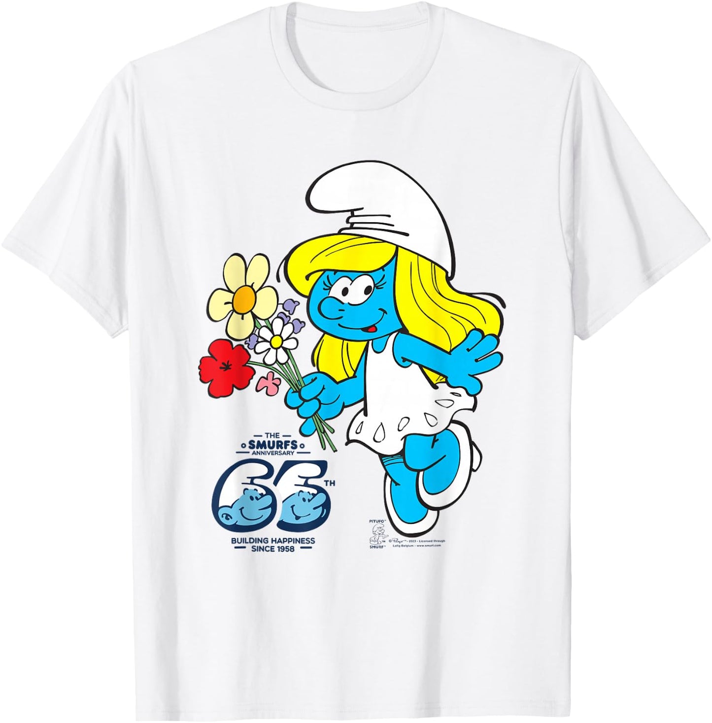 The Smurfs 65th Anniversary Smurfette T-Shirt - T-Shirt | White