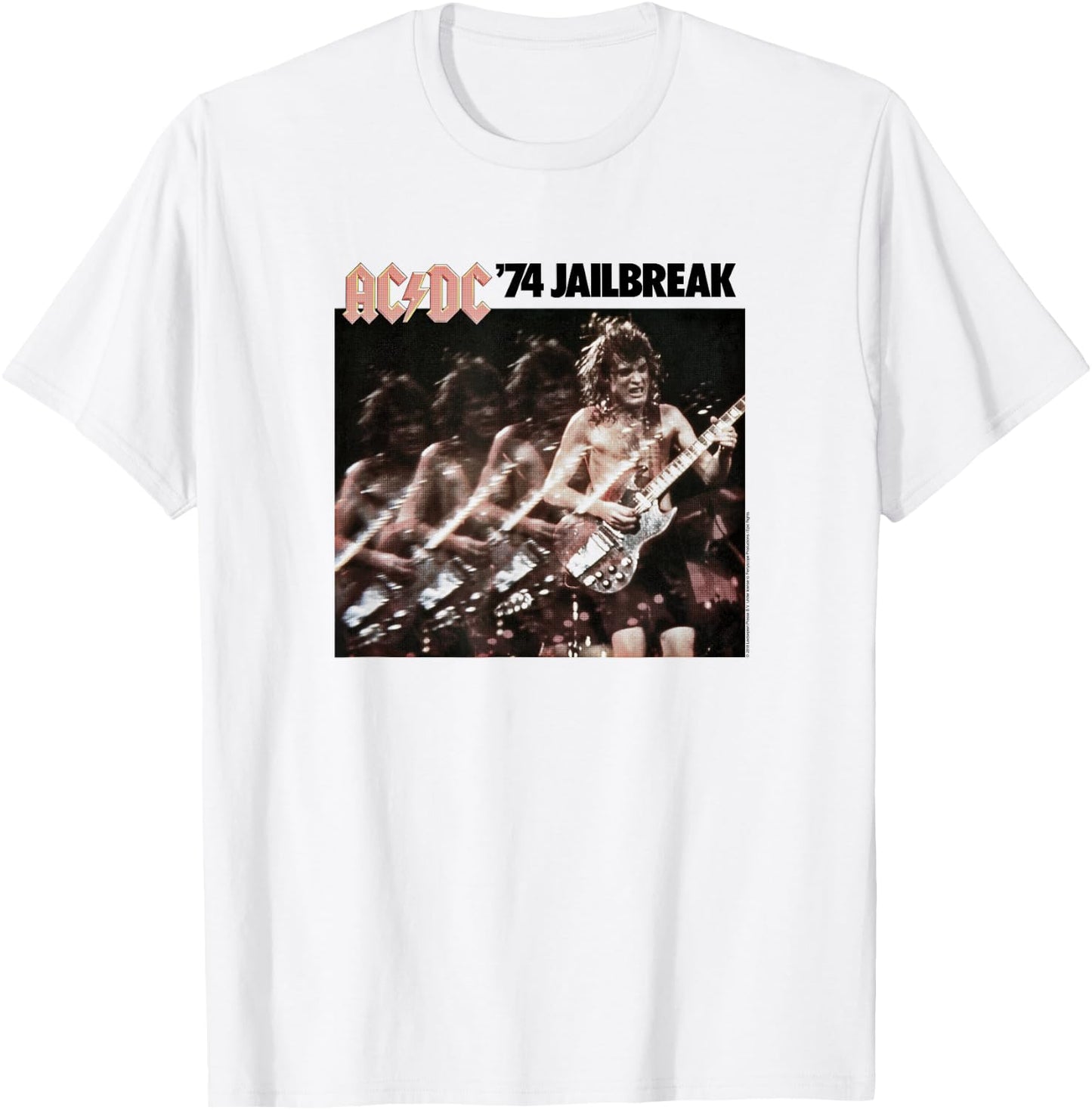 AC/DC - '74 Jailbreak EP Artwork T-Shirt - T-Shirt | White