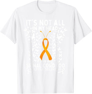 Multiple Sclerosis MS Warrior Butterfly T-Shirt - T-Shirt | White