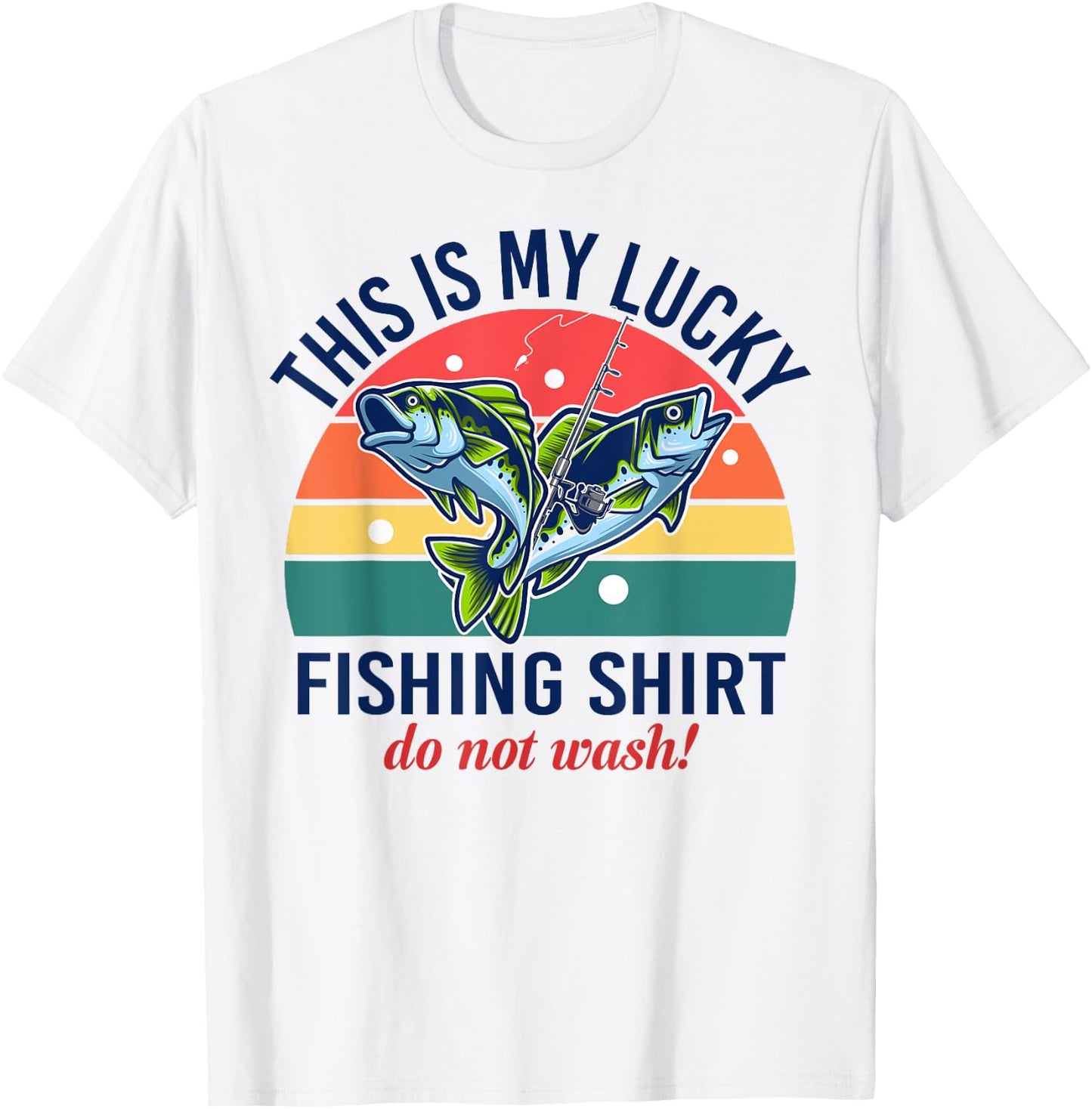 My Lucky Fishing-Shirt Youth Kids Boys Funny Bass T-Shirt - T-Shirt | White