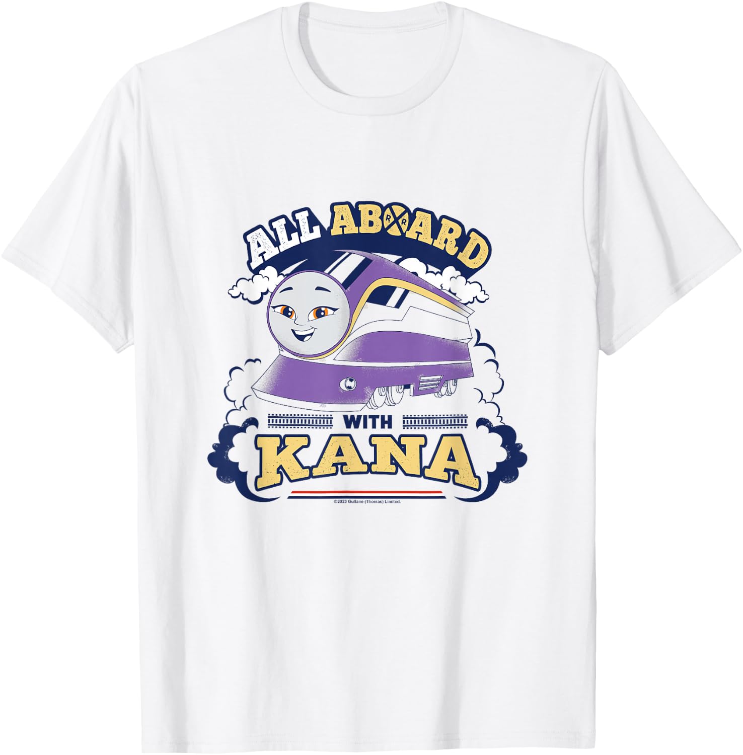 Thomas & Friends - All on Board With Kana T-Shirt - T-Shirt | White