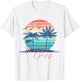 Santa Cruz Vintage Summer Vibes Beach Sunset Retro Palm Tree Men Women Kids T-Shirt - T-Shirt | White