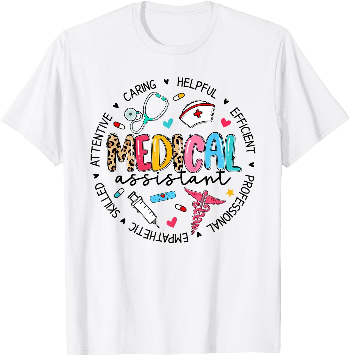 Medical Assistant Squad Cute MA Nursing T-Shirt - T-Shirt | White