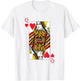Queen Red Hearts Costume Blackjack Cards Poker 21 Q T-Shirt - T-Shirt | White