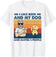 I Like Beer My Dog And Maybe 3 People Cream Dachshund Lover T-Shirt - T-Shirt | White
