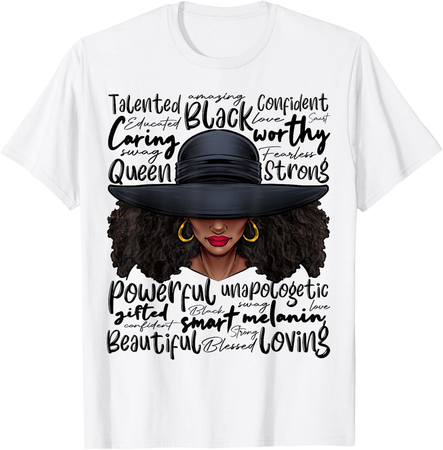 African Black History African American Ladies Juneteenth T-Shirt - T-Shirt | White