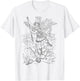 St Saint Michael the Archangel Catholic Angel Warrior T-Shirt - T-Shirt | White