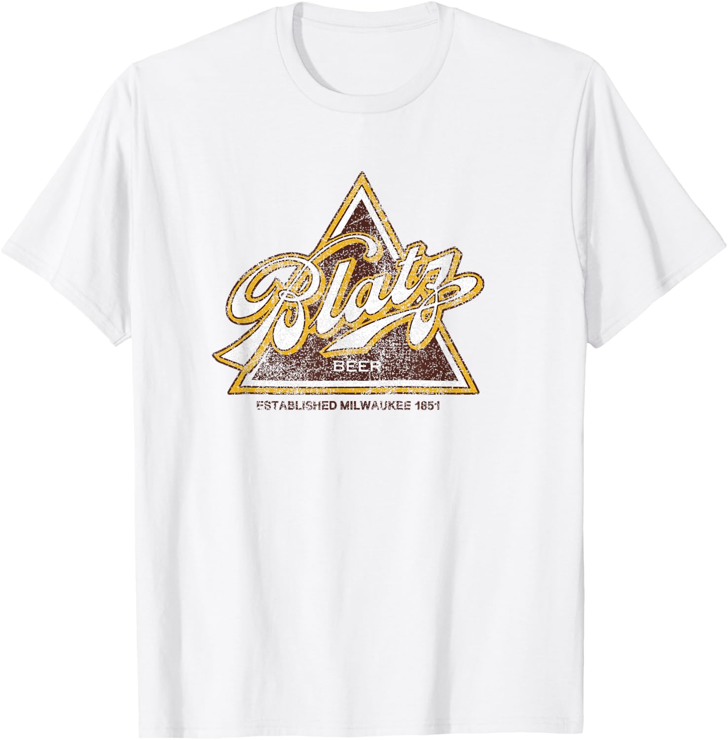 Blatz Beer Vintage Style - Logo T-Shirt - T-Shirt | White