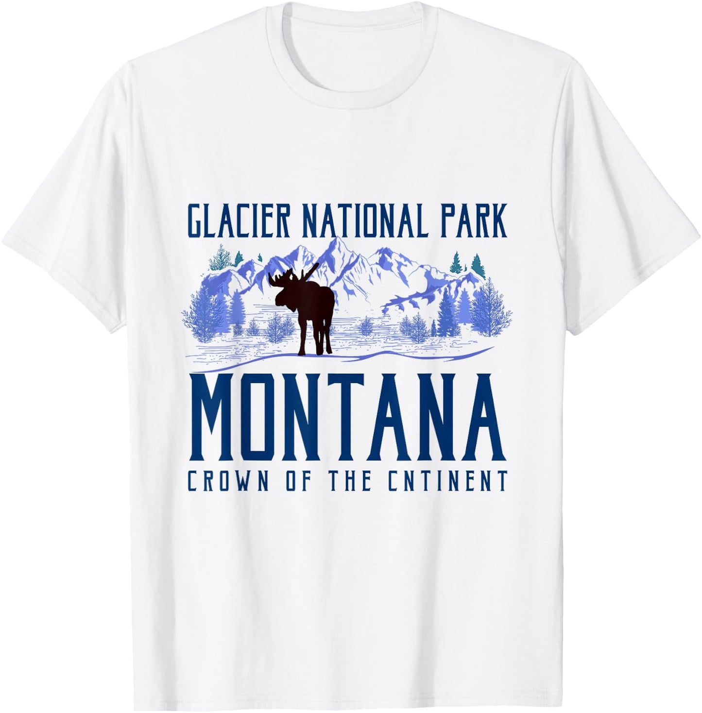 Glacier National Park Shirt Montana Shirt For Hikers T-Shirt - T-Shirt | White