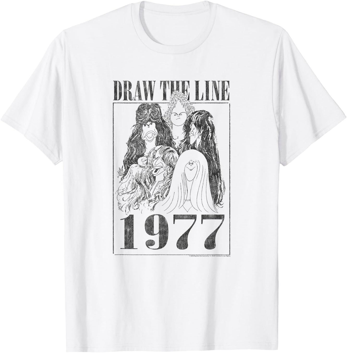 Aerosmith - Draw the Line 1977 T-Shirt - T-Shirt | White