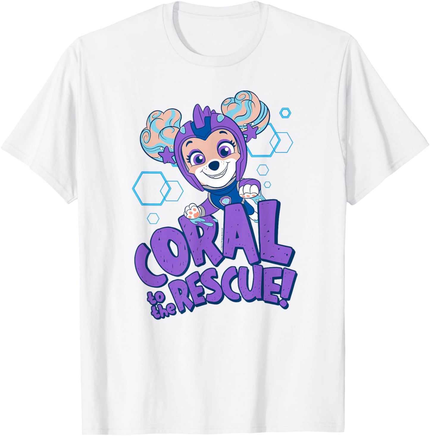PAW Patrol Aqua Pups Coral to The Rescue T-Shirt - T-Shirt | White