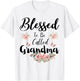 Blessed To Be Called Grandma Women Floral Cute Mothers Day T-Shirt - T-Shirt | White
