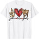 Peace Love Goats Farmer Goat Animal Lover T-Shirt - T-Shirt | White