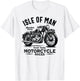 Isle of Man TT Races Vintage Motorcycle Retro Design T-Shirt - T-Shirt | White
